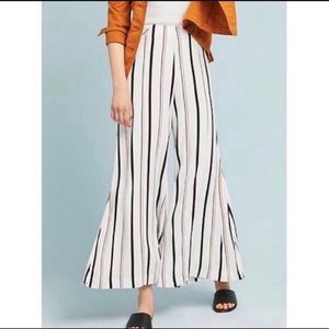 ETT + TWA by Anthropologie Wide Leg White Manson Pants